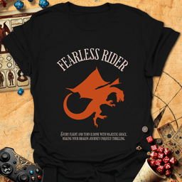 Fearless Rider Tee Gift For Tabletop Gamer