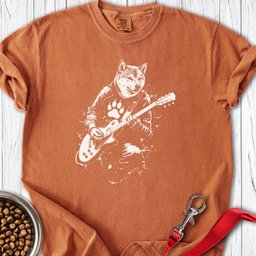 Shiba Inu Guitar Premium Tee Gift For Dog Lover