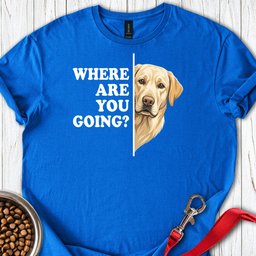 Yellow Labrador Following T Shirt Gift For Dog Lover