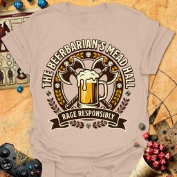 Beerbarians Mead Hall Tee Gift For Tabletop Gamer