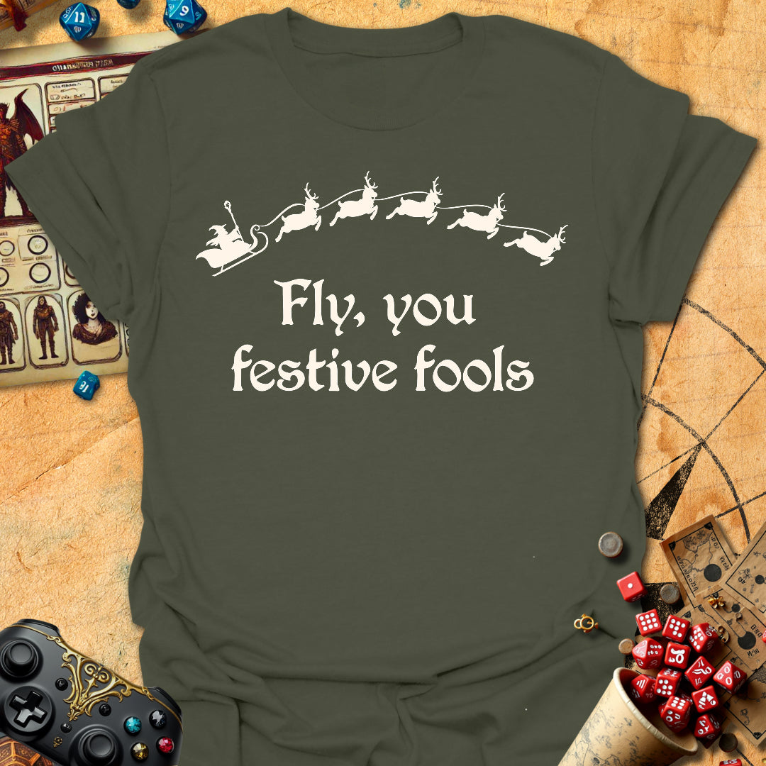 Festive Fools Tee Gift For Tabletop Gamer