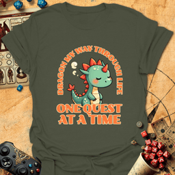 Dragon My Way Tee Gift For Tabletop Gamer
