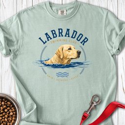 Yellow Labrador Swimming Club Premium Tee Gift For Dog Lover