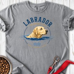 Yellow Labrador Swimming Club Premium Tee Gift For Dog Lover