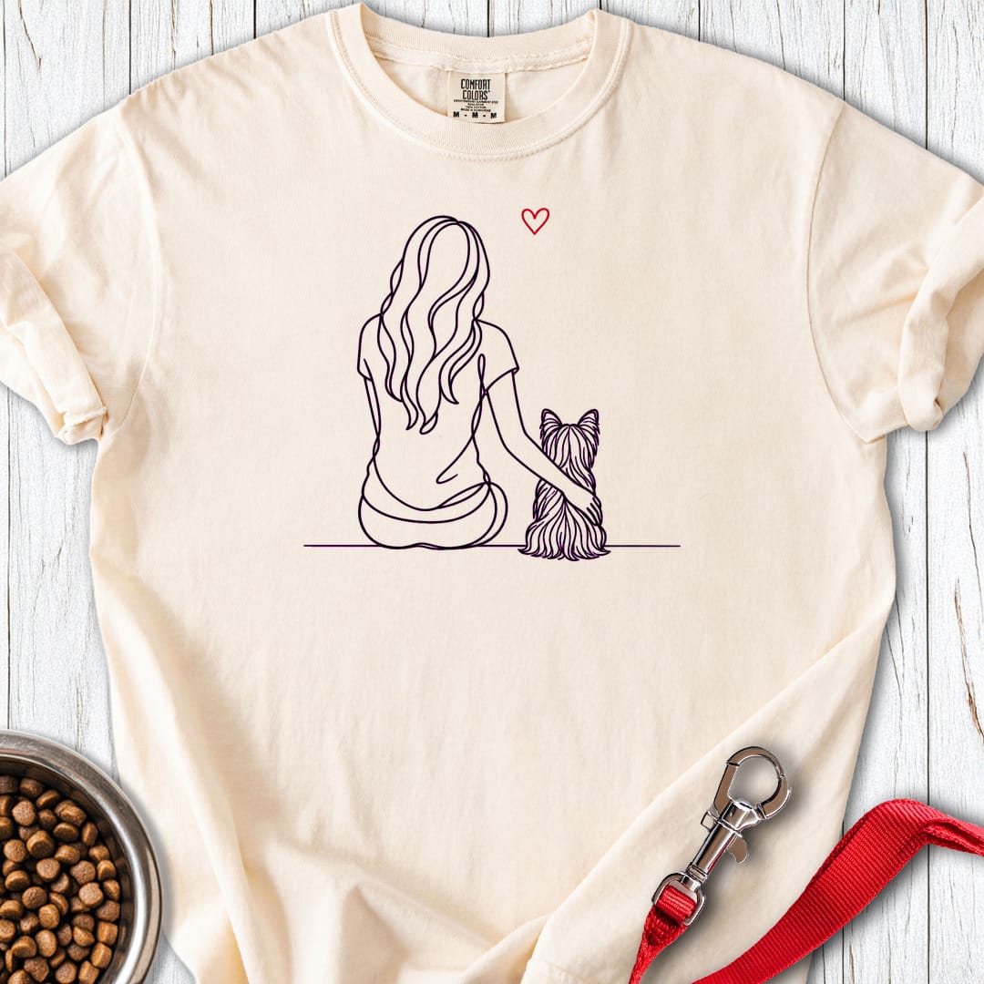 Yorkshire Terrier Hug Premium Tee Gift For Dog Lover
