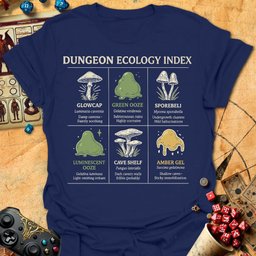 Dungeon Ecology Index Tee Gift For Tabletop Gamer