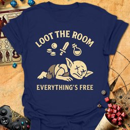 Loot The Room Tee Gift For Tabletop Gamer