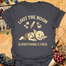 Loot The Room Tee Gift For Tabletop Gamer