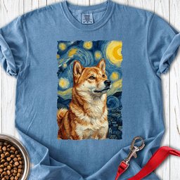 Shiba Inu Van Gogh Premium Tee Gift For Dog Lover