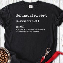 Schnauzer Schnauztrovert Premium Tee Gift For Dog Lover