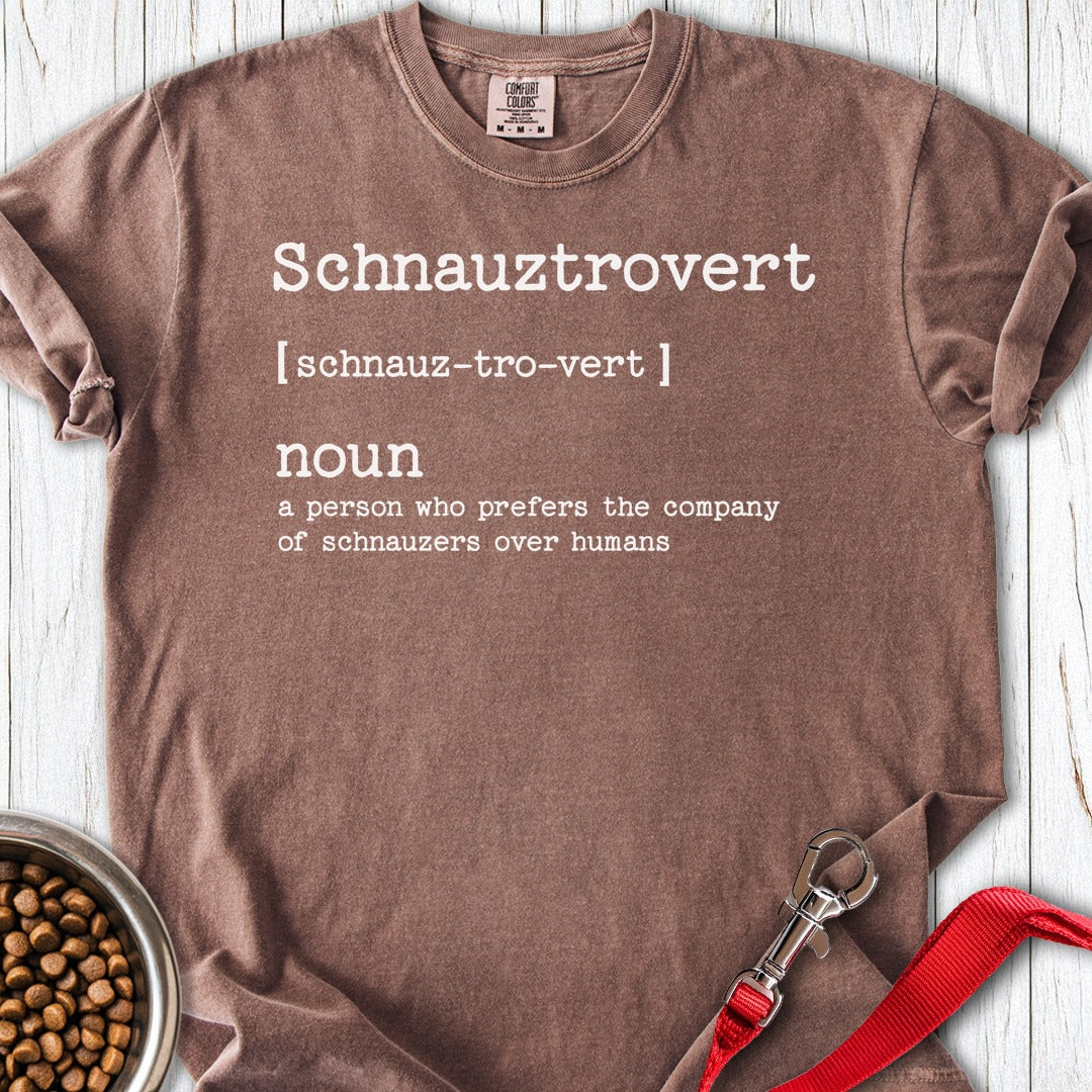 Schnauzer Schnauztrovert Premium Tee Gift For Dog Lover