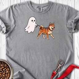 Shiba Inu Ghost Walk Premium Tee Gift For Dog Lover