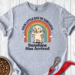 Sarcastic Sunshine Puppy T Shirt Gift For Dog Lover