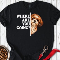 Red Shih Tzu Alert T Shirt Gift For Dog Lover