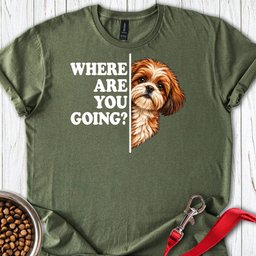 Red Shih Tzu Alert T Shirt Gift For Dog Lover