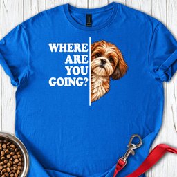 Red Shih Tzu Alert T Shirt Gift For Dog Lover