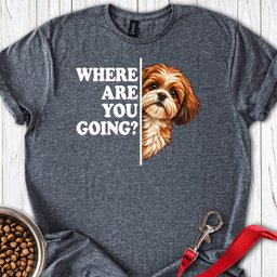 Red Shih Tzu Alert T Shirt Gift For Dog Lover