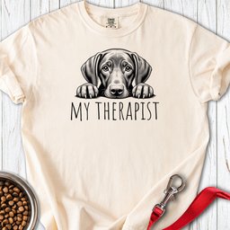 Vizsla My Therapist Premium Tee Gift For Dog Lover