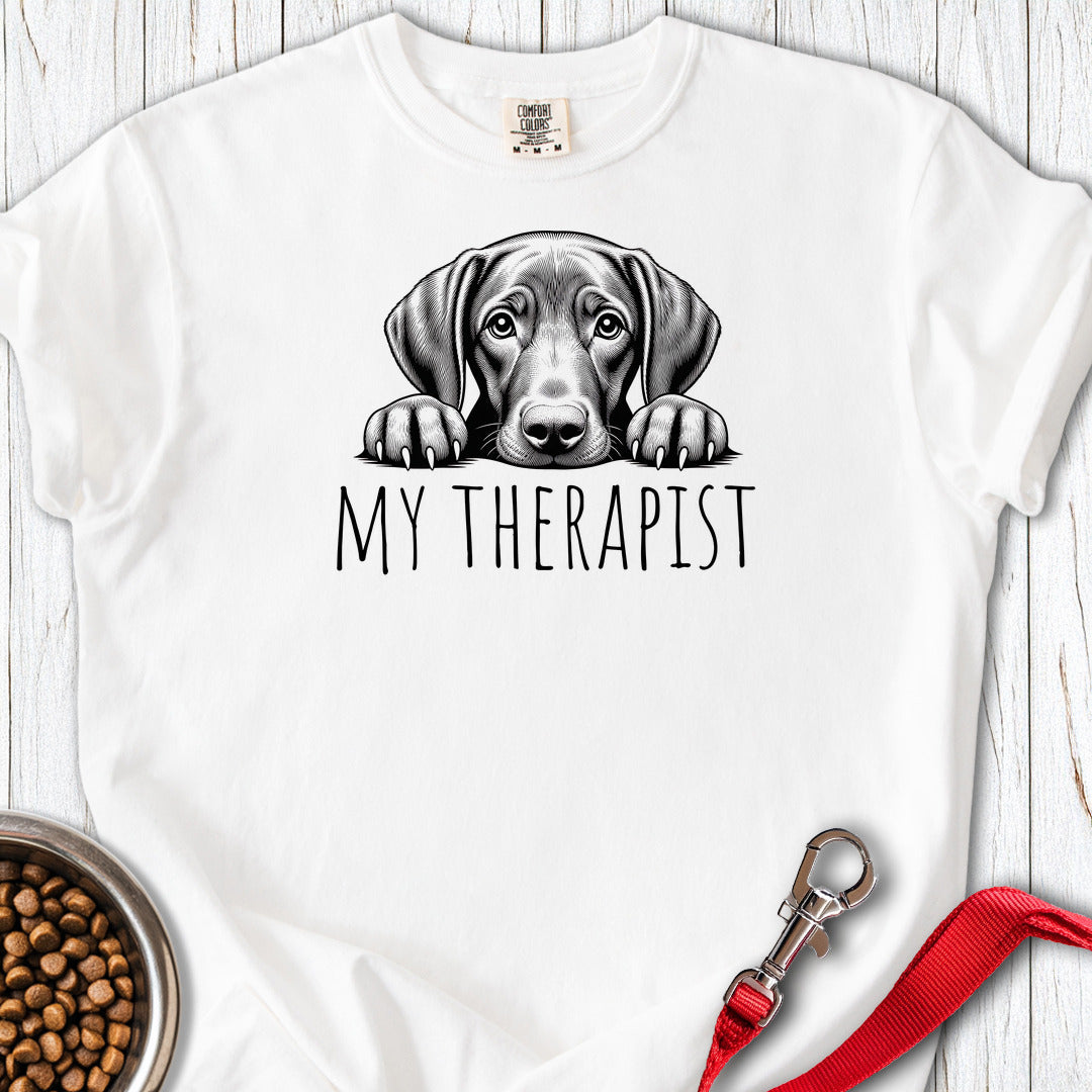 Vizsla My Therapist Premium Tee Gift For Dog Lover