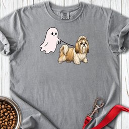 Shih Tzu Ghost Walk Premium Tee Gift For Dog Lover