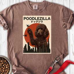 Standard Poodle Poodlezilla Chocolate Premium Tee Gift For Dog Lover