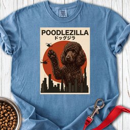 Standard Poodle Poodlezilla Chocolate Premium Tee Gift For Dog Lover