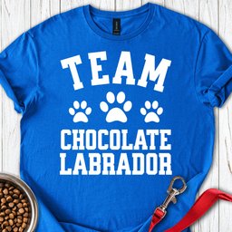 Team Chocolate Labrador T Shirt Gift For Dog Lover