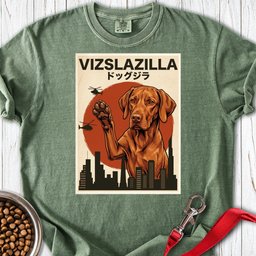 Vizsla Vizslazilla Premium Tee Gift For Dog Lover