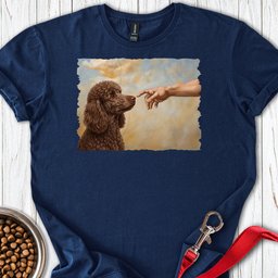 Standard Poodle Creation Chocolate T Shirt Gift For Dog Lover