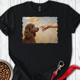 Standard Poodle Creation Chocolate T Shirt Gift For Dog Lover
