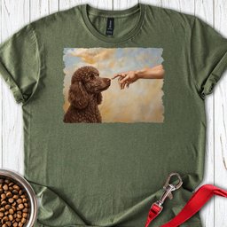 Standard Poodle Creation Chocolate T Shirt Gift For Dog Lover