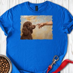 Standard Poodle Creation Chocolate T Shirt Gift For Dog Lover