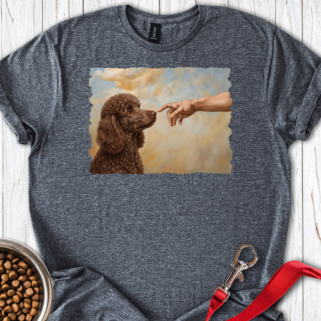 Standard Poodle Creation Chocolate T Shirt Gift For Dog Lover
