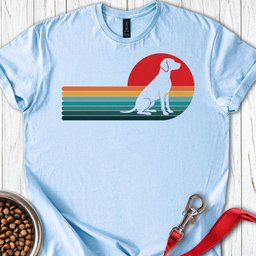 Vizsla Retro Sunset T Shirt Gift For Dog Lover