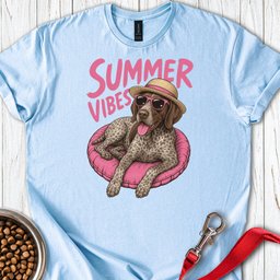Summer Vibes German Shorthaired Pointer T Shirt Gift For Dog Lover