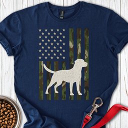 USA Labrador Hunting Camo T Shirt Gift For Dog Lover
