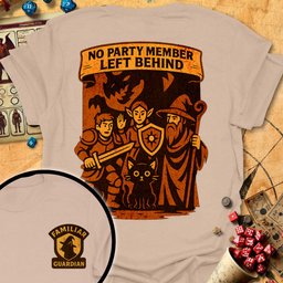 Familiar Guardian Tee Gift For Tabletop Gamer