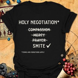 Holy Negotiation Tee Gift For Tabletop Gamer