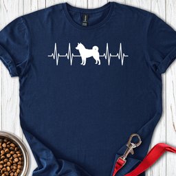 Shiba Inu Heartbeat T Shirt Gift For Dog Lover