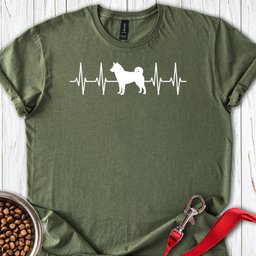 Shiba Inu Heartbeat T Shirt Gift For Dog Lover