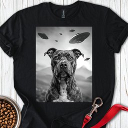 Pitbull Ufo T Shirt Gift For Dog Lover