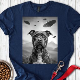 Pitbull Ufo T Shirt Gift For Dog Lover