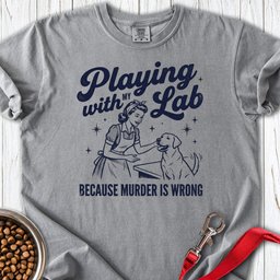 Playing With My Lab Premium Tee Gift For Dog Lover