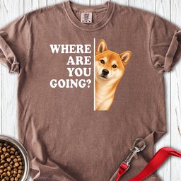 Shiba Inu Where Are You Going Premium Tee Gift For Dog Lover