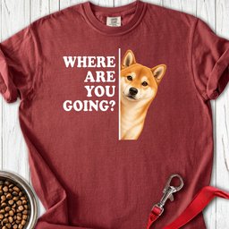 Shiba Inu Where Are You Going Premium Tee Gift For Dog Lover