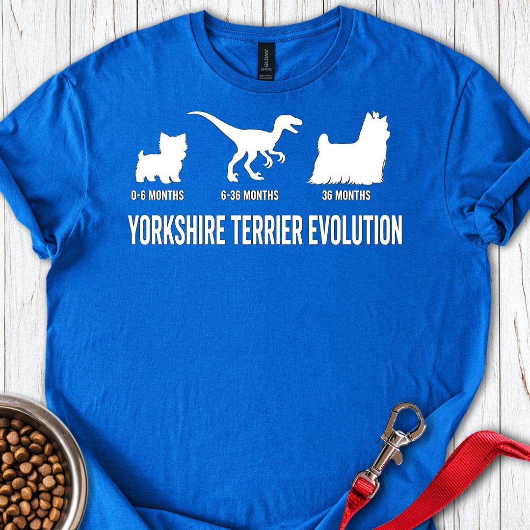 Yorkshire Terrier Evolution T Shirt Gift For Dog Lover