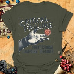 Critical Failure Pro Tee Gift For Tabletop Gamer