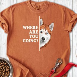 Red And White Husky Alert Premium Tee Gift For Dog Lover