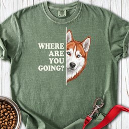 Red And White Husky Alert Premium Tee Gift For Dog Lover