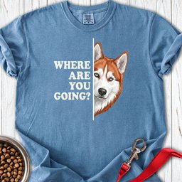 Red And White Husky Alert Premium Tee Gift For Dog Lover